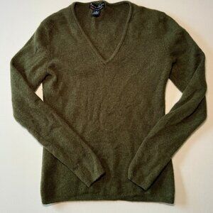 Mercer & Madison Olive V-Neck Sweater